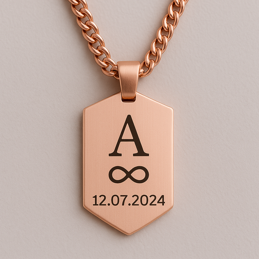 925 Ayar Gümüş Kişiye Özel Erkek Kolye