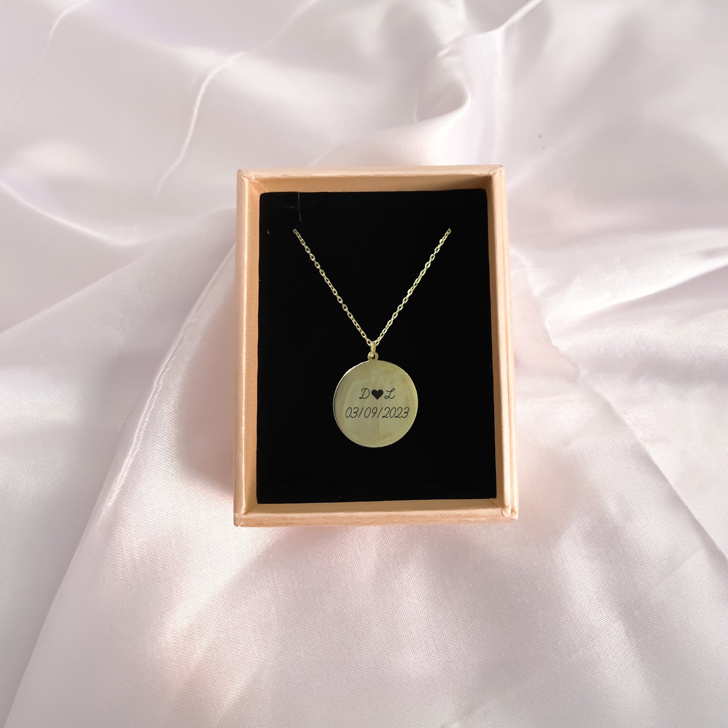 925 Ayar Gümüş Kişiye Özel Mehlika | Ay Işığı Kolye