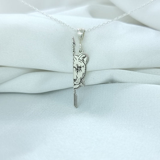 925 Ayar Gümüş Aslan Çift Kolye