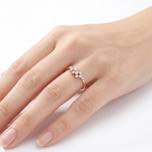 925 Ayar Gümüş Cluster | Taşlı Yüzük