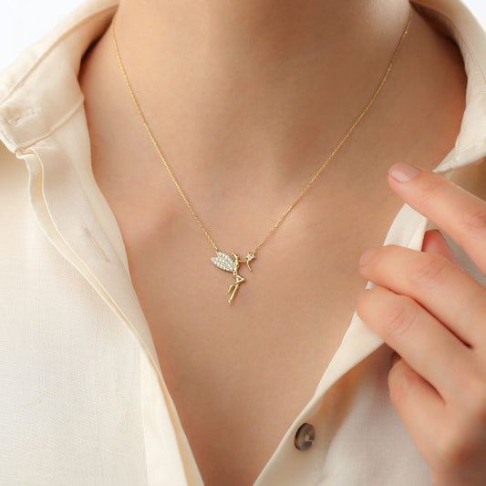 925 Ayar Gümüş Mahperi | Peri Kolye