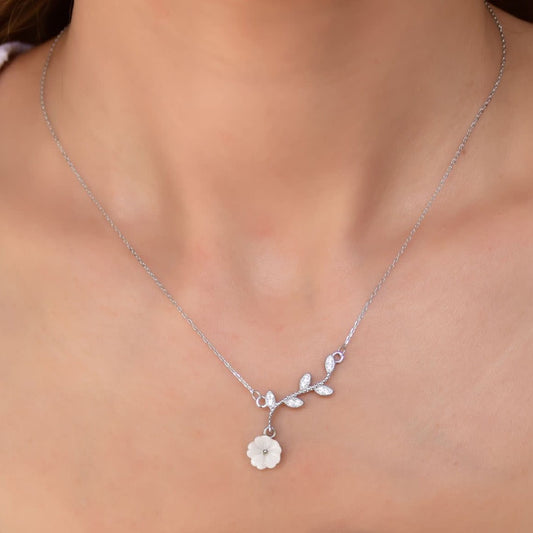 925 Ayar Gümüş Violet | Menekşe Kolye