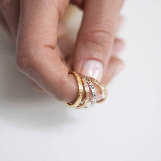 925 Ayar Gümüş Koordinat Yüzük