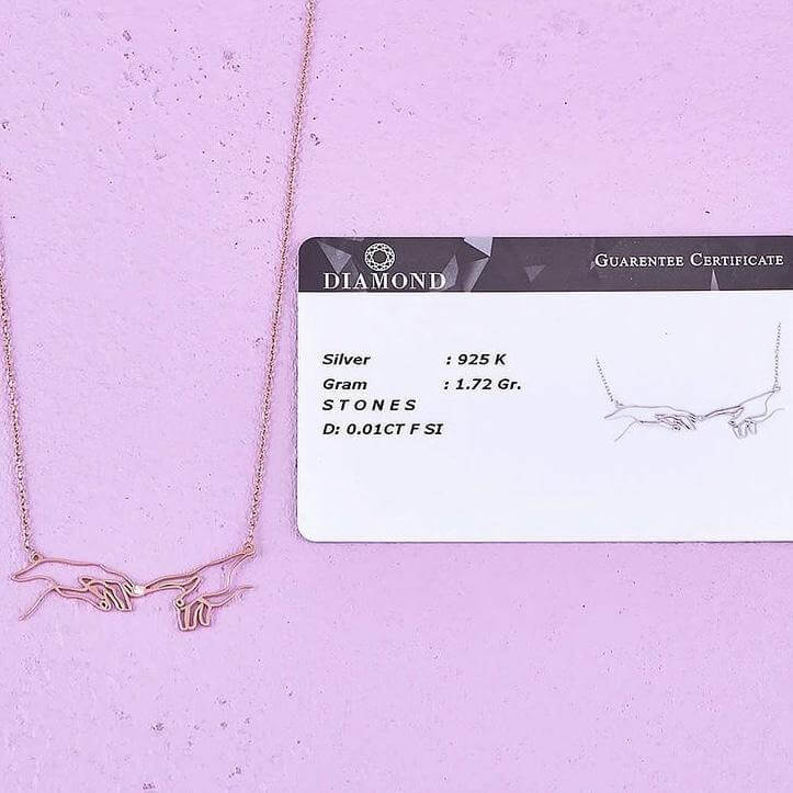 925 Ayar Gümüş Pırlanta Creation Kolye