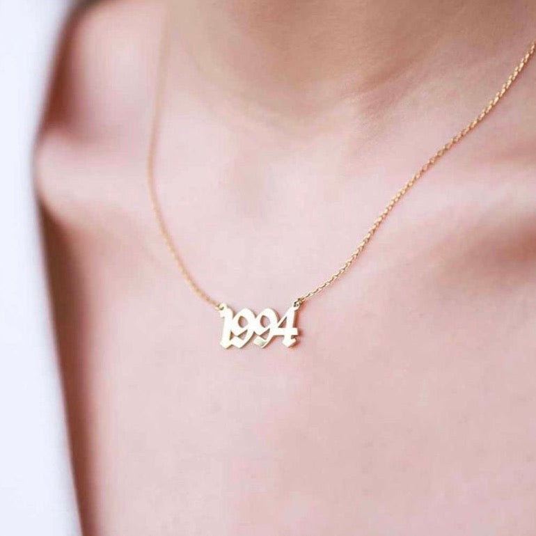 925 Ayar Gümüş Kişiye Özel Tarih Kolye