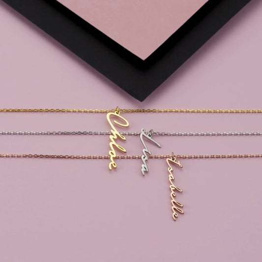 925 Ayar Gümüş Kişiye Özel El Yazısı İsim Yazılı Kolye