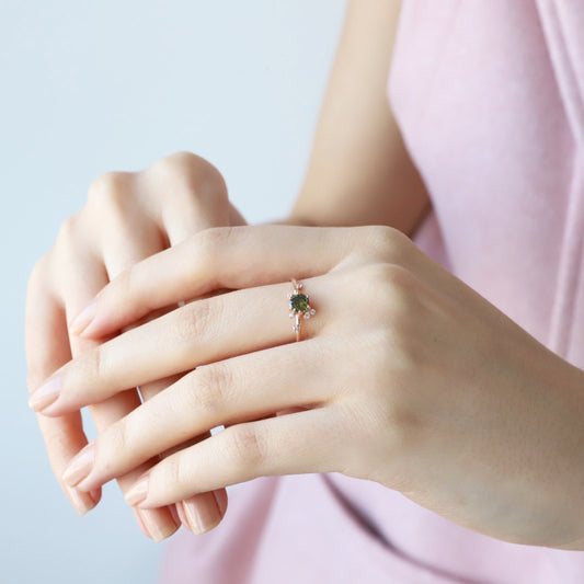 925 Ayar Gümüş Afife Yüzük