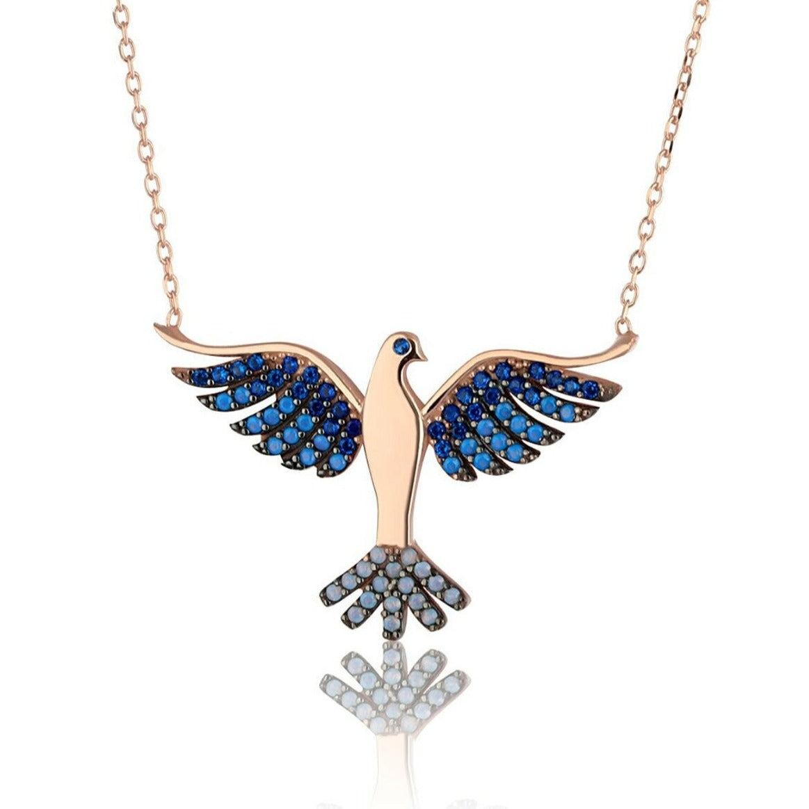 925 Ayar Gümüş Anka Kuşu Kolye