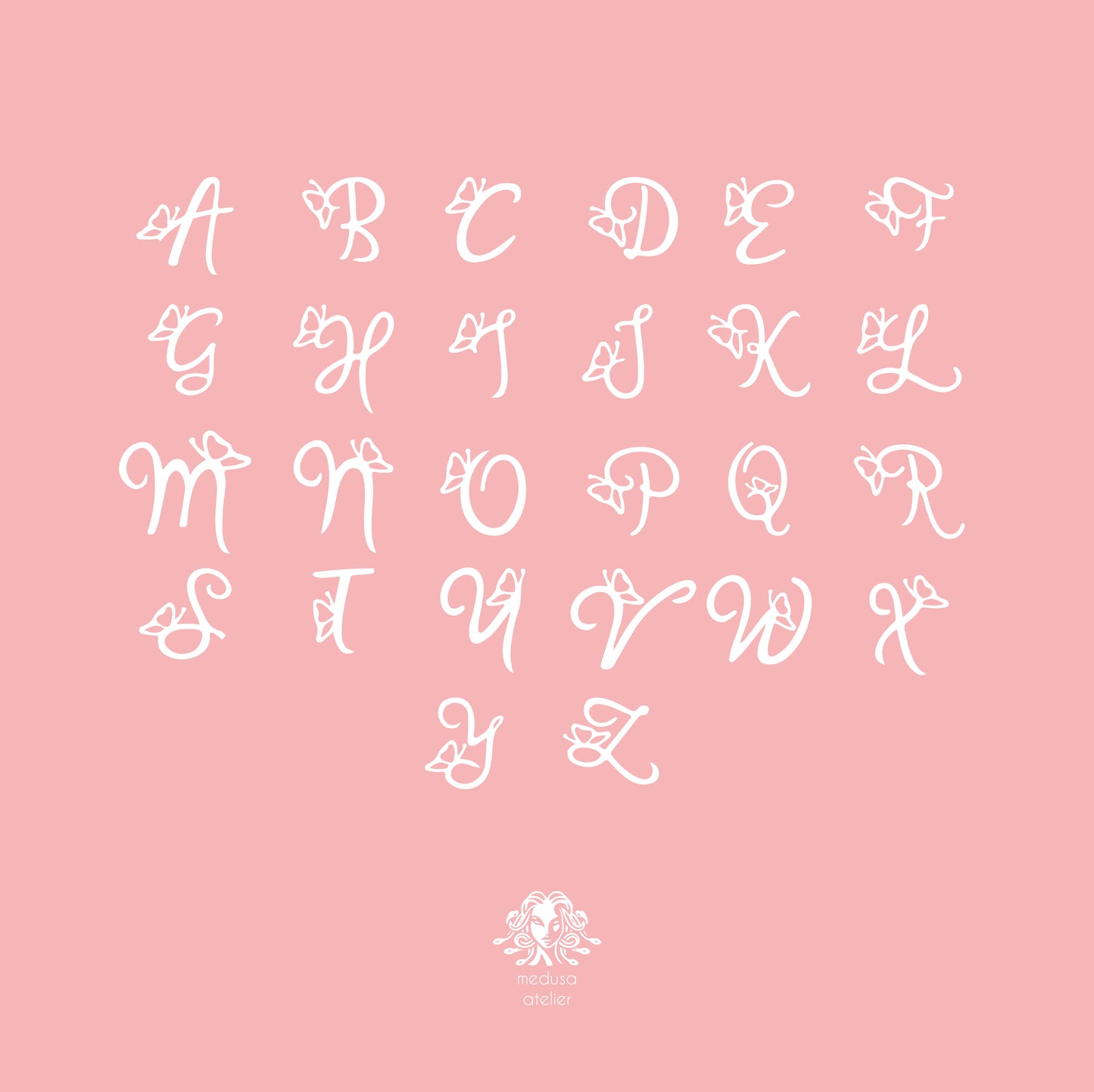 925 Ayar Gümüş Kişiye Özel Kelebekli Harf Kolye