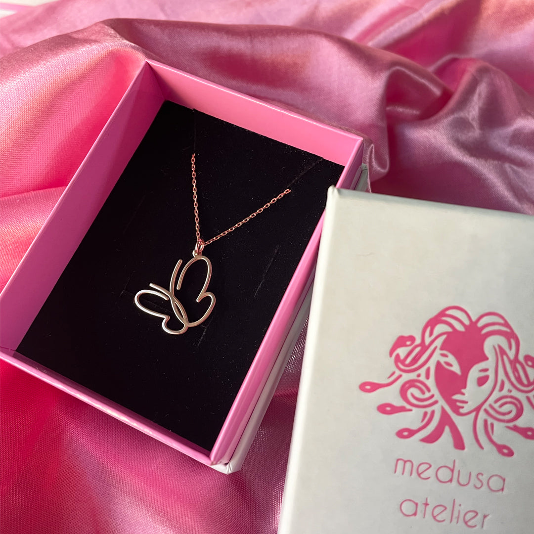 925 Ayar Gümüş Mariposa | Kelebek Kolye