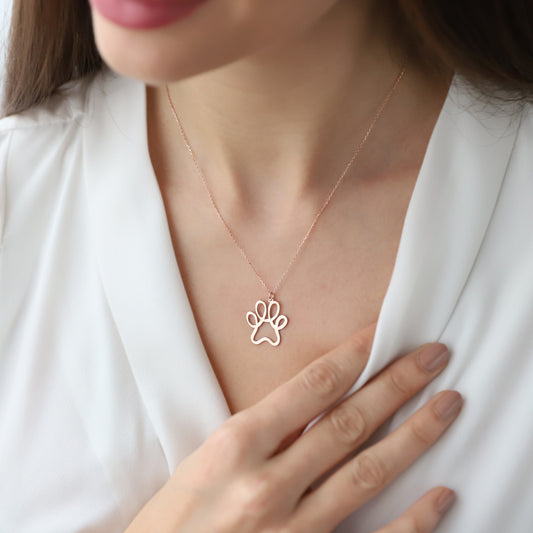 925 Ayar Gümüş Paw | Pati Kolye