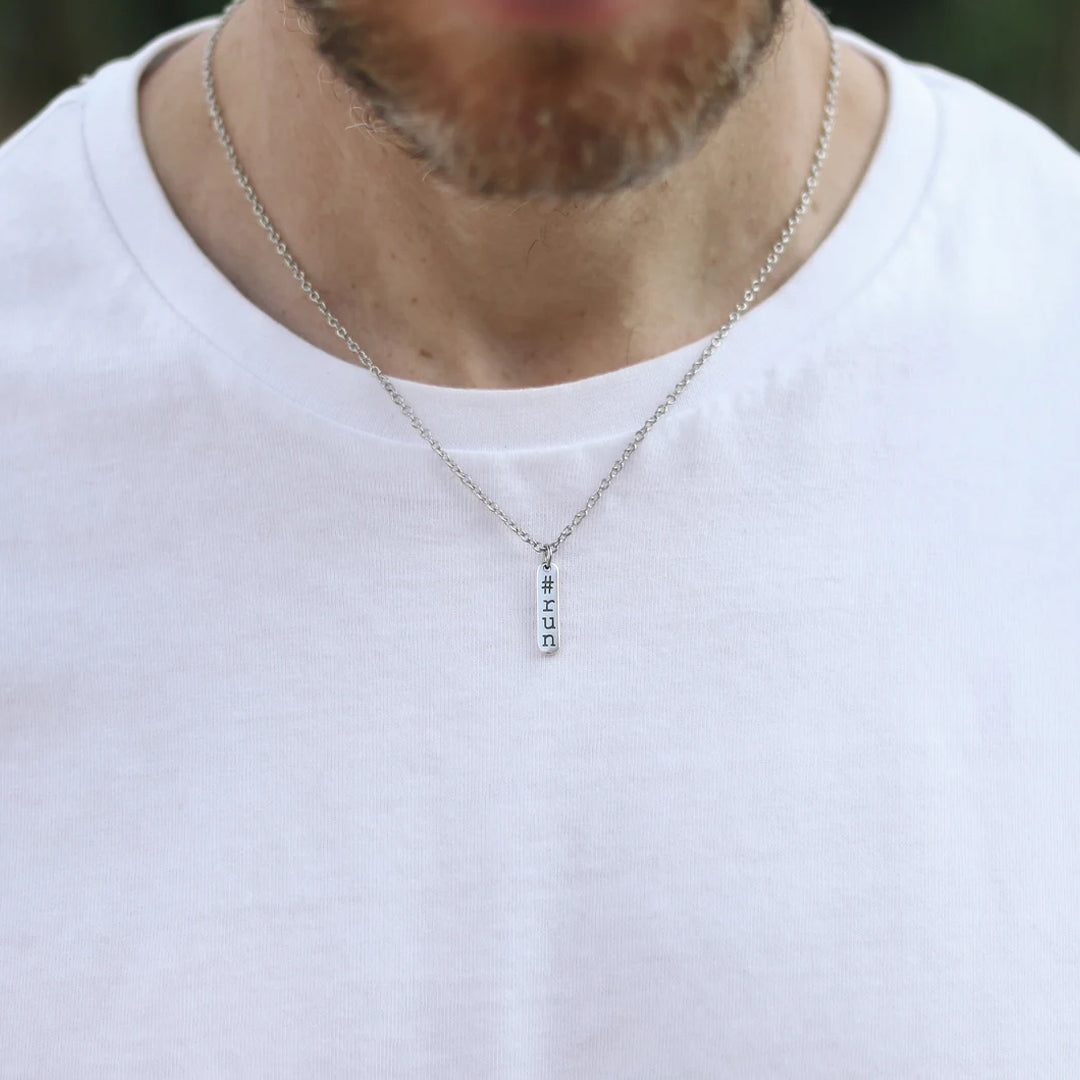 925 Ayar Gümüş Kişiye Özel Erkek Dikdörtgen Kolye