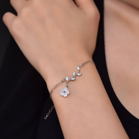 925 Ayar Gümüş Violet | Menekşe Bileklik