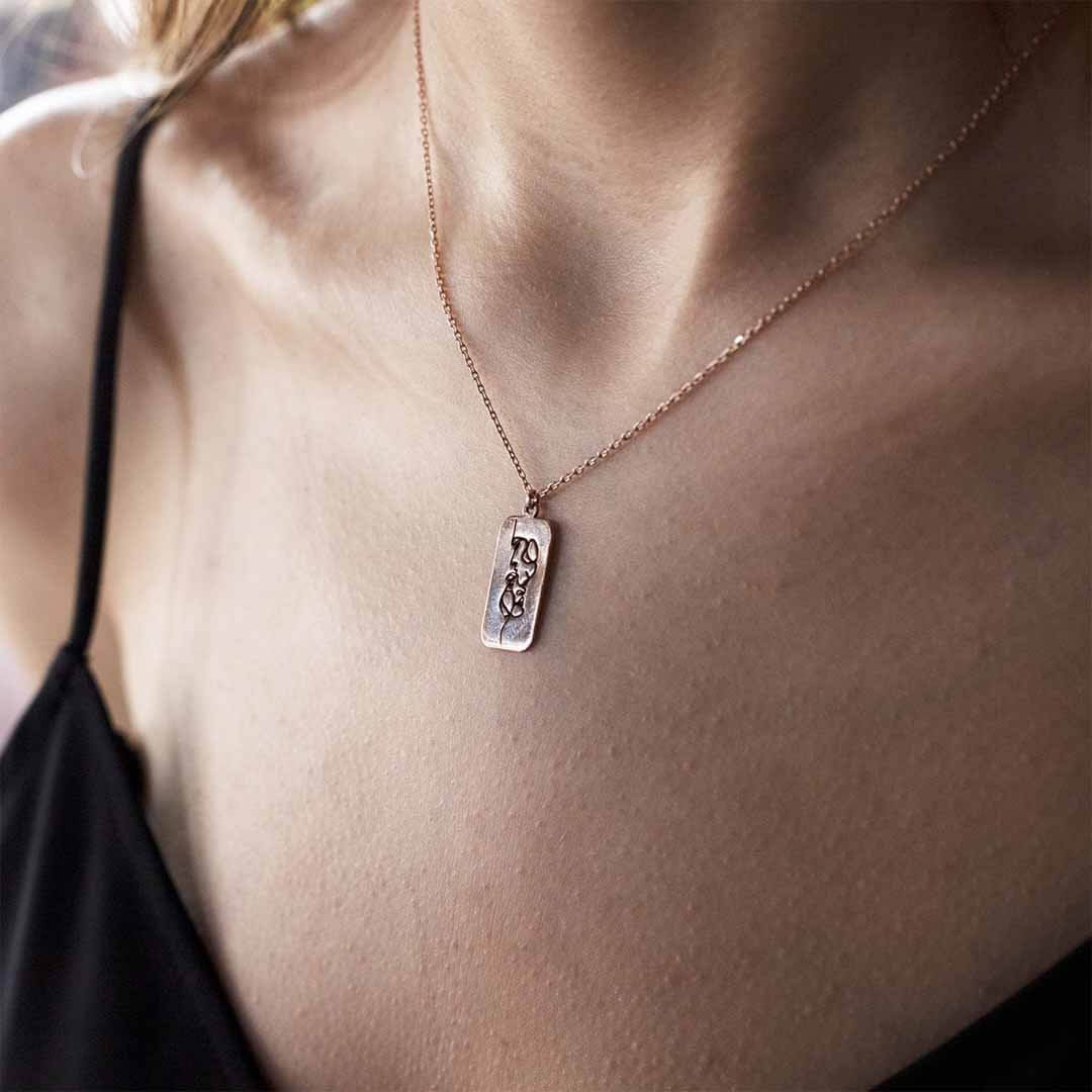 925 Ayar Gümüş Sense Kolye