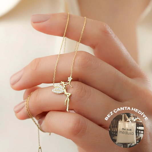 925 Ayar Gümüş Mahperi | Peri Kolye